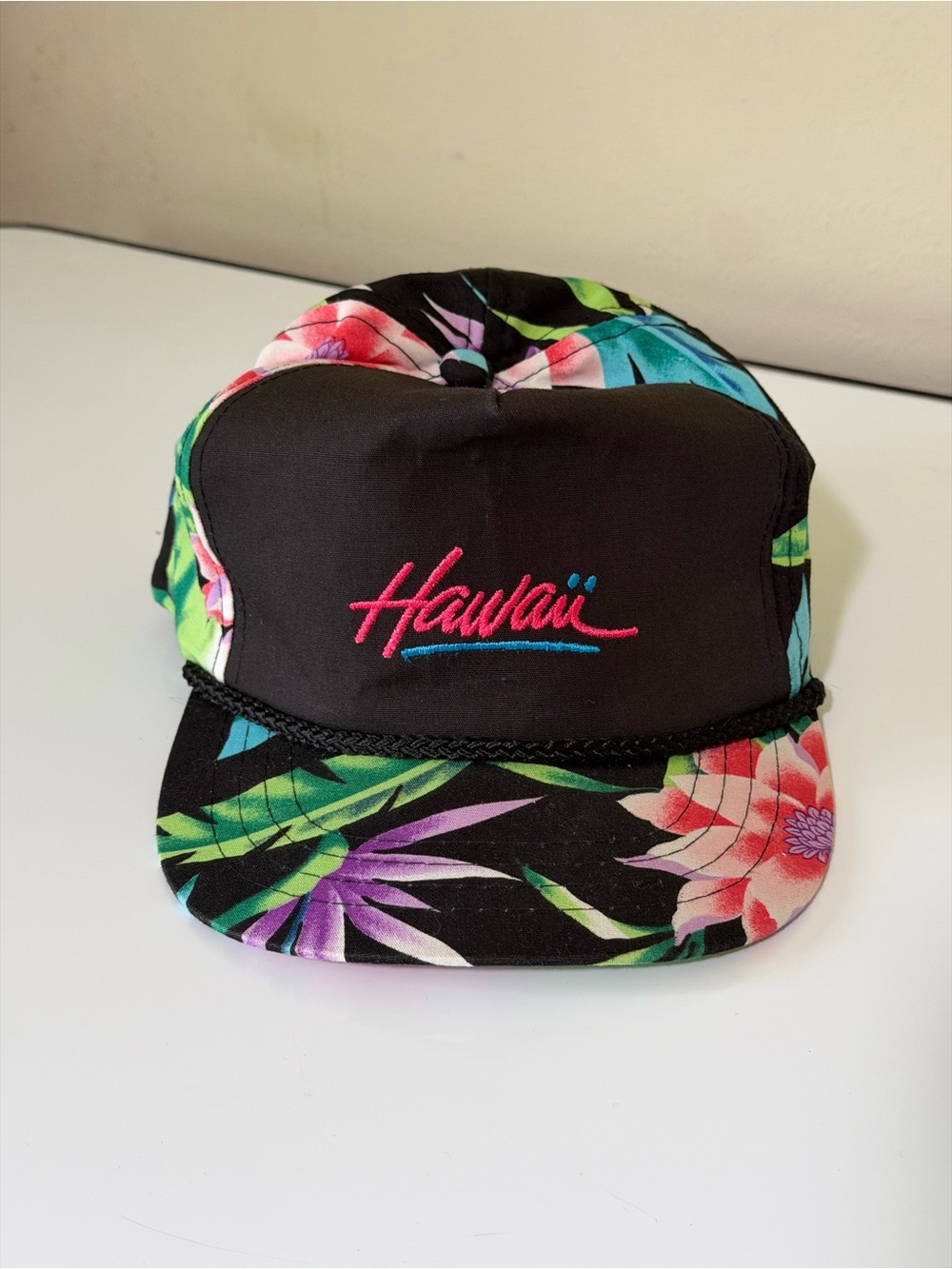 Vintage Hawaiian Floral Hat